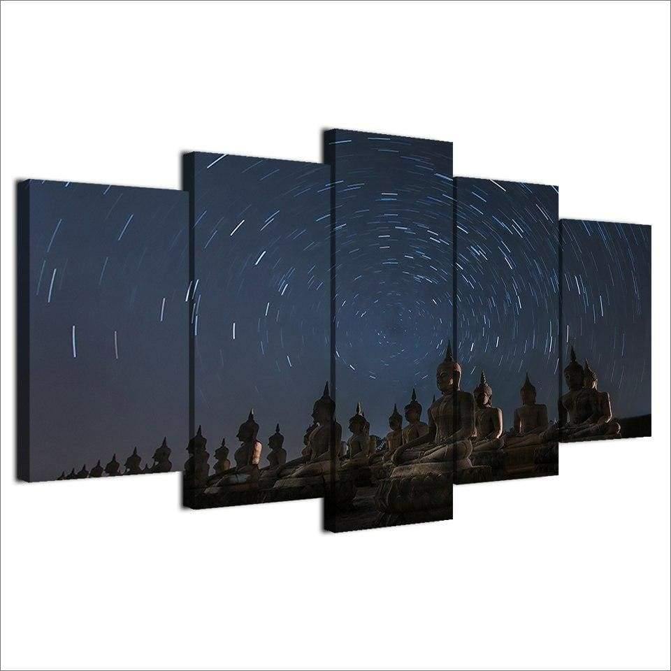 BOUDDHA DANS LA NUIT - Tableau mural sur toile imprimée - Art-Cadre.fr