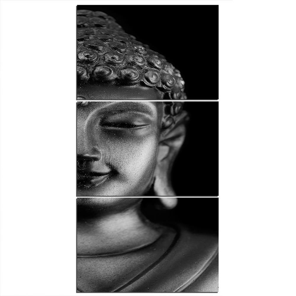 BOUDDHA DE MÉTAL - Tableau mural sur toile imprimée - Art-Cadre.fr