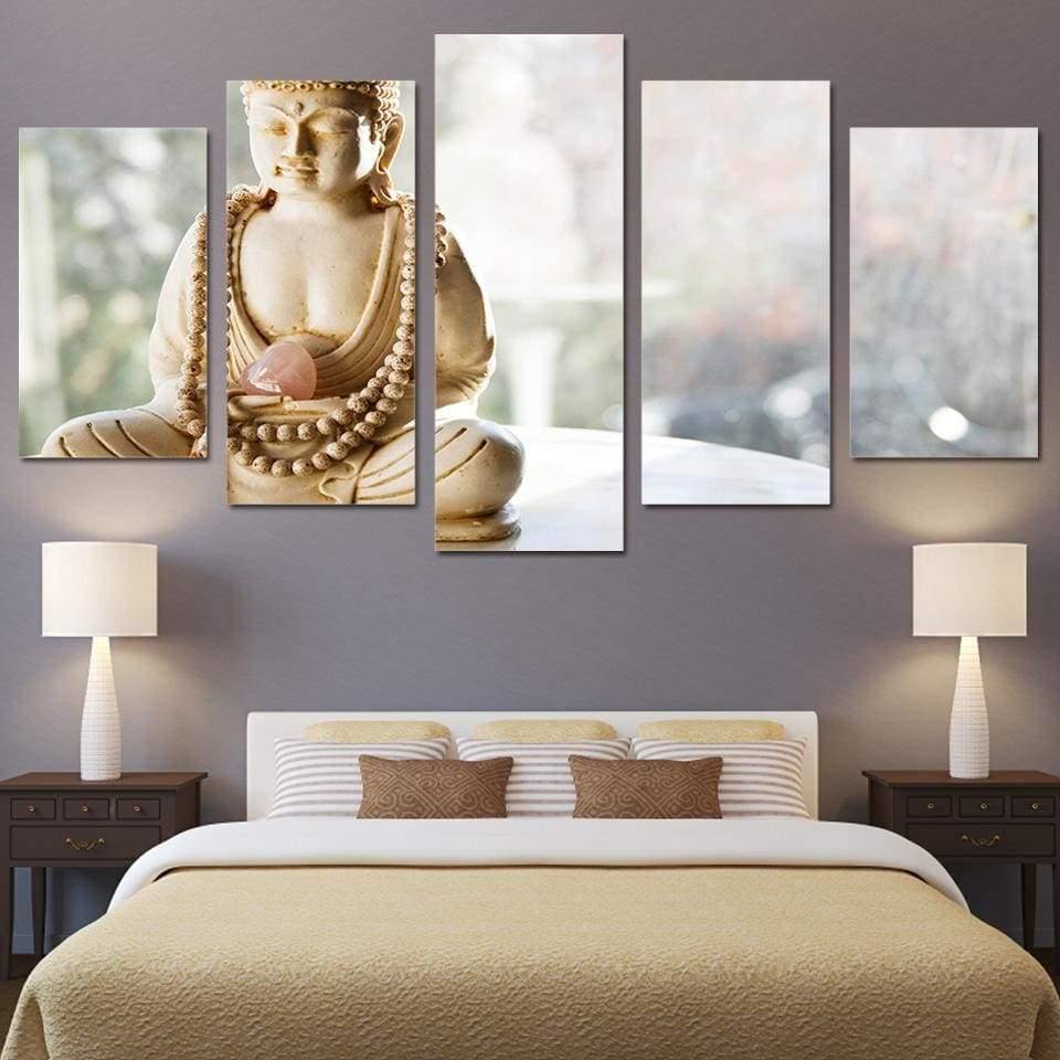 BOUDDHA D'IVOIRE - Tableau mural sur toile imprimée - Art-Cadre.fr