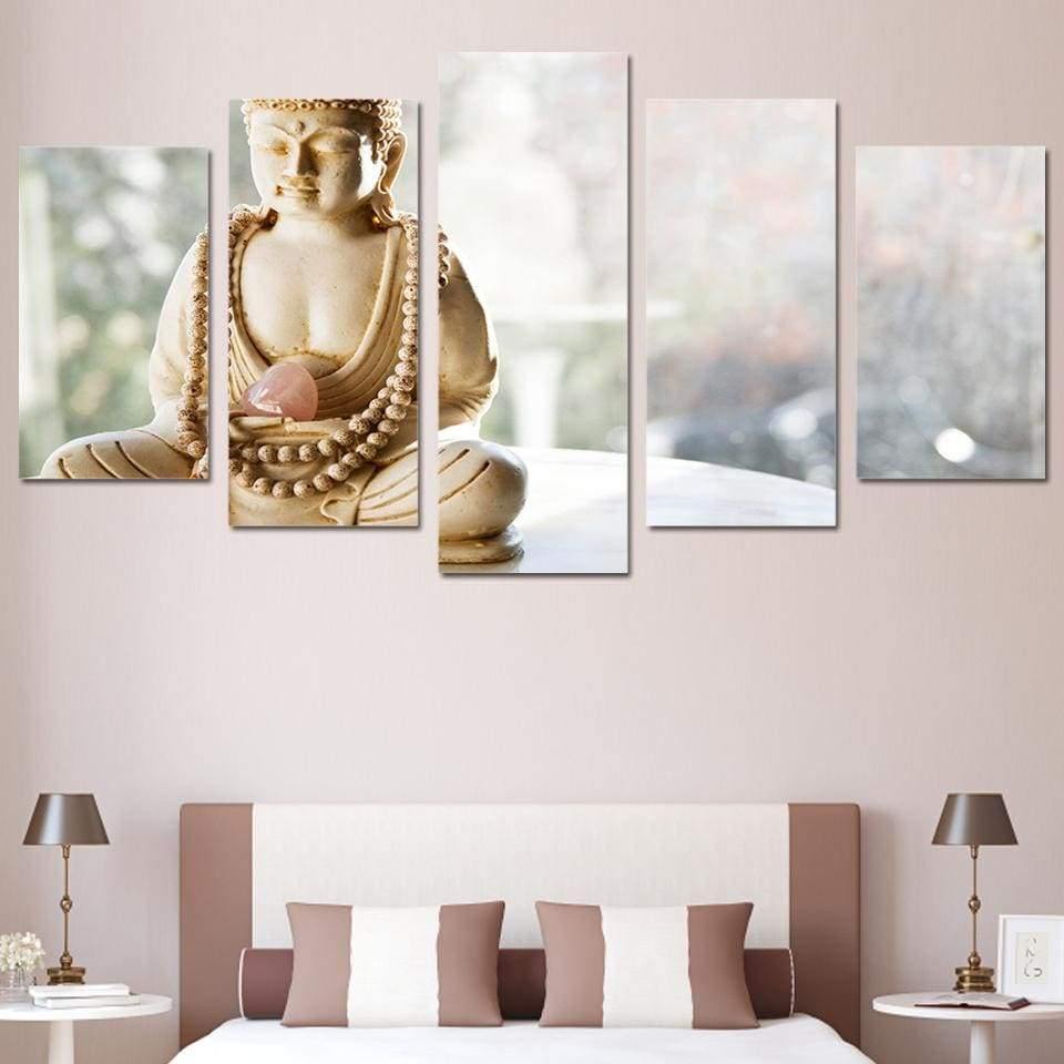 BOUDDHA D'IVOIRE - Tableau mural sur toile imprimée - Art-Cadre.fr