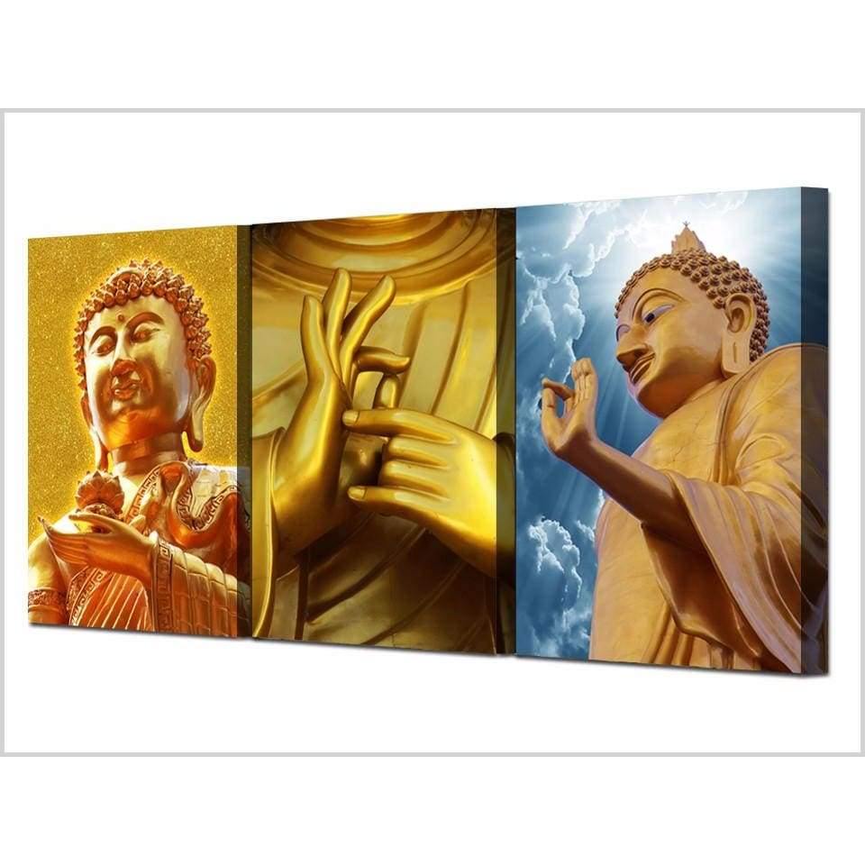 BOUDDHA D'OR - Tableau mural sur toile imprimée - Art-Cadre.fr