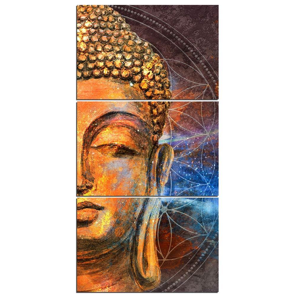 BOUDDHA OCRE - Tableau mural sur toile imprimée - Art-Cadre.fr