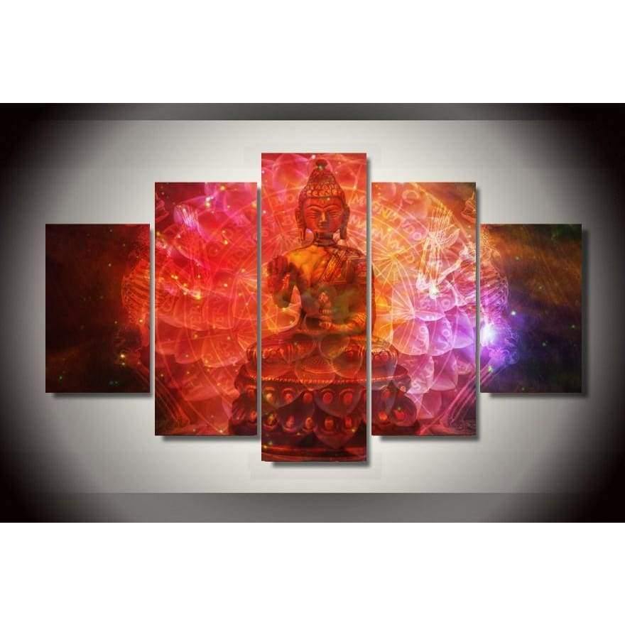 BOUDDHA PSYCHÉDÉLIQUE 2 - Tableau mural sur toile imprimée - Art-Cadre.fr