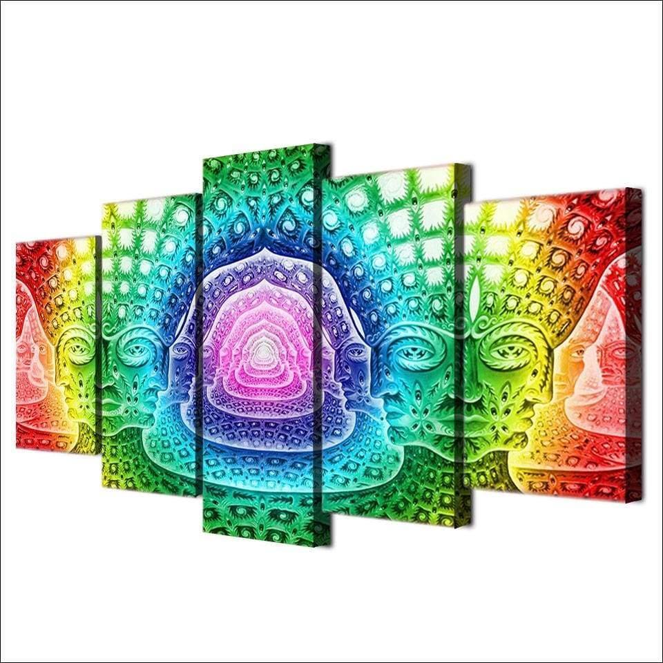 BOUDDHA PSYCHÉDÉLIQUE - Tableau mural sur toile imprimée - Art-Cadre.fr