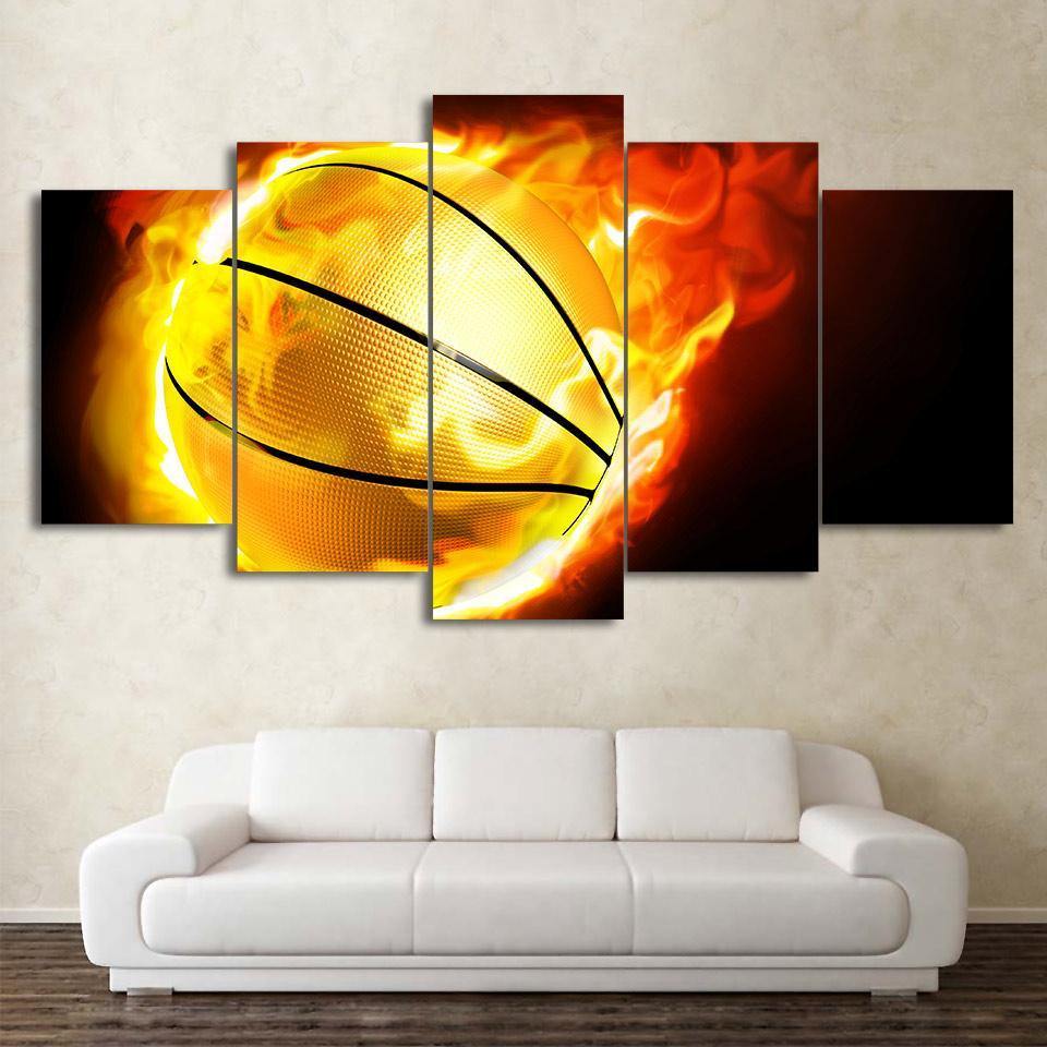 BOULE DE FEU - Tableau mural sur toile imprimée - Art-Cadre.fr