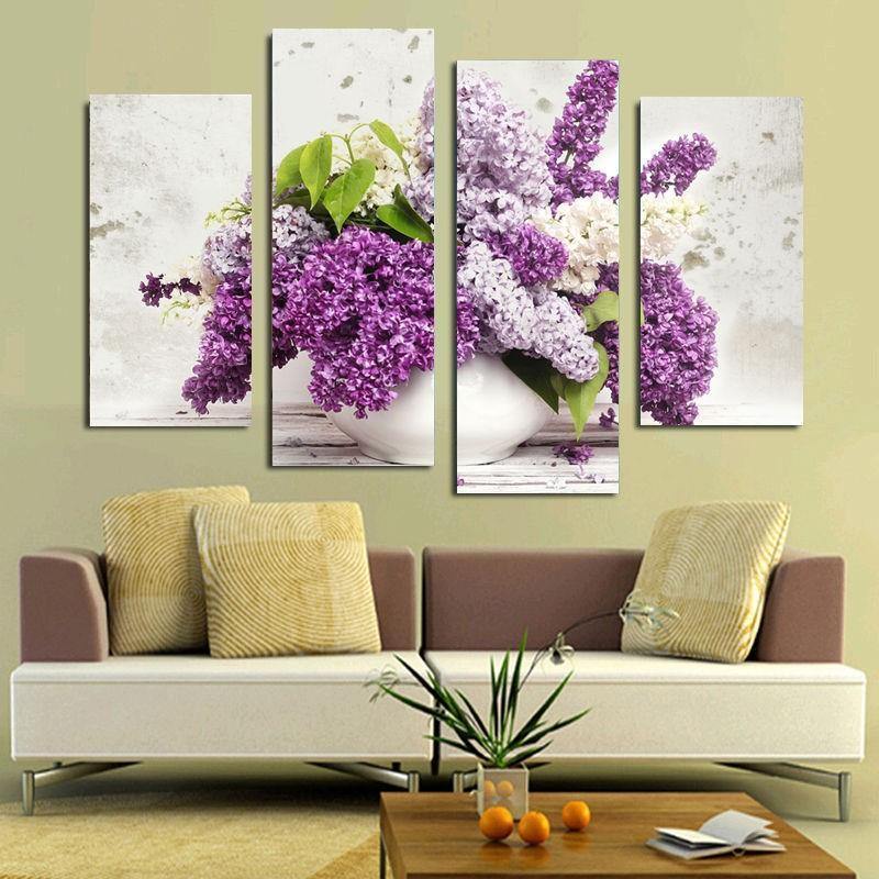 BOUQUET DE LILAS - Tableau mural sur toile imprimée - Art-Cadre.fr