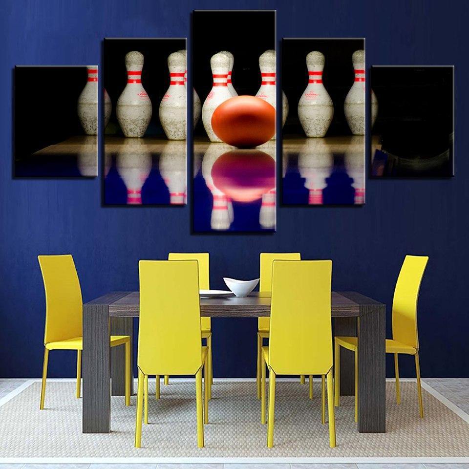 AU BOWLING - Tableau mural sur toile imprimée - Art-Cadre.fr
