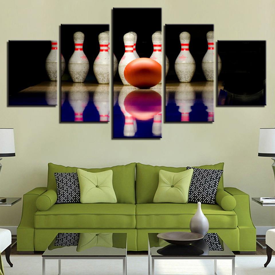 AU BOWLING - Tableau mural sur toile imprimée - Art-Cadre.fr