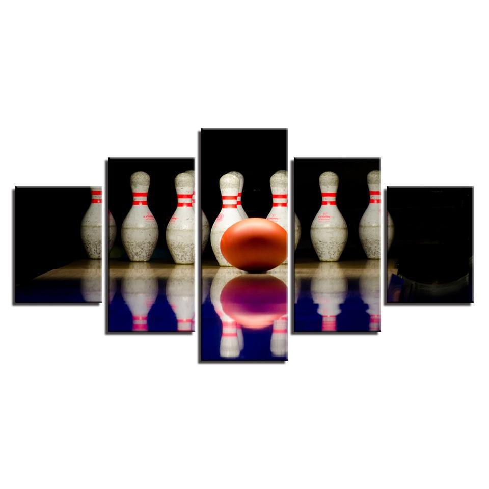 AU BOWLING - Tableau mural sur toile imprimée - Art-Cadre.fr