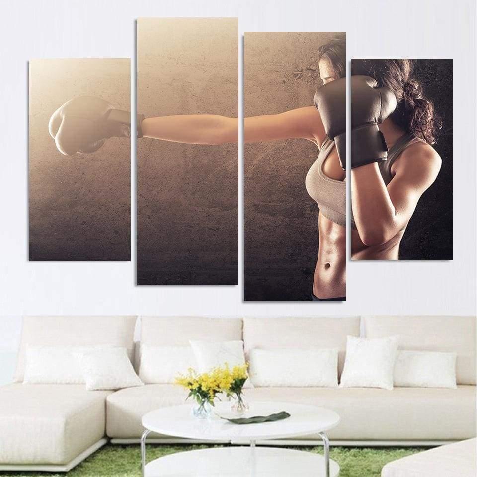 BOXEUSE - Tableau mural sur toile imprimée - Art-Cadre.fr