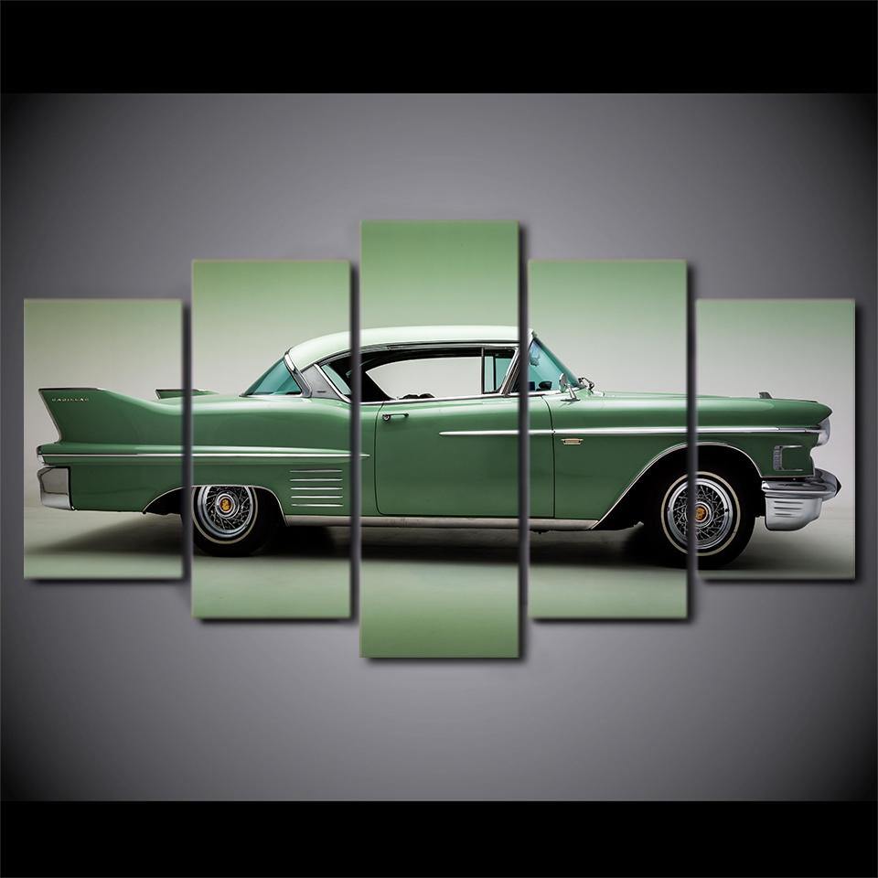 CADILLAC DEVILLE 1958 - Tableau mural sur toile imprimée - Art-Cadre.fr