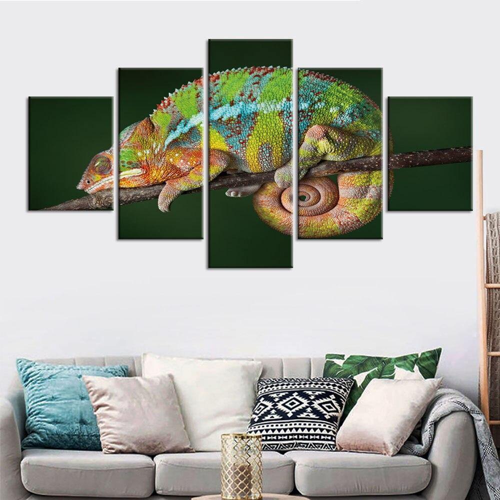 CAMÉLÉON - Tableau mural sur toile imprimée - Art-Cadre.fr