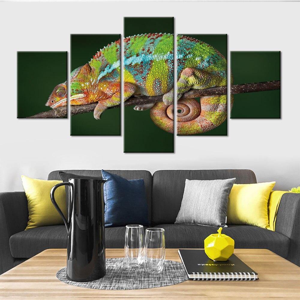 CAMÉLÉON - Tableau mural sur toile imprimée - Art-Cadre.fr
