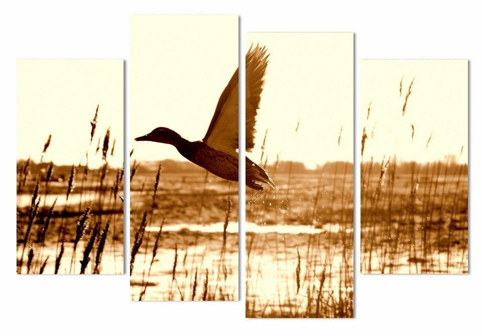 CANARD MIGRATEUR - Tableau mural sur toile imprimée - Art-Cadre.fr