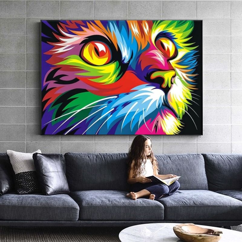 Tableau chat pop art