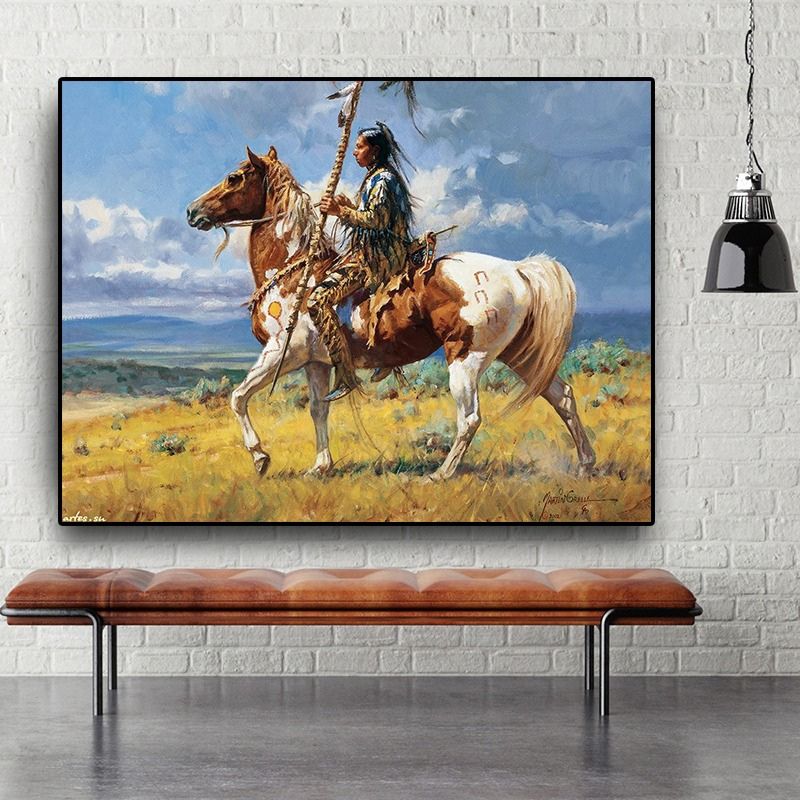 tableau cheval indien