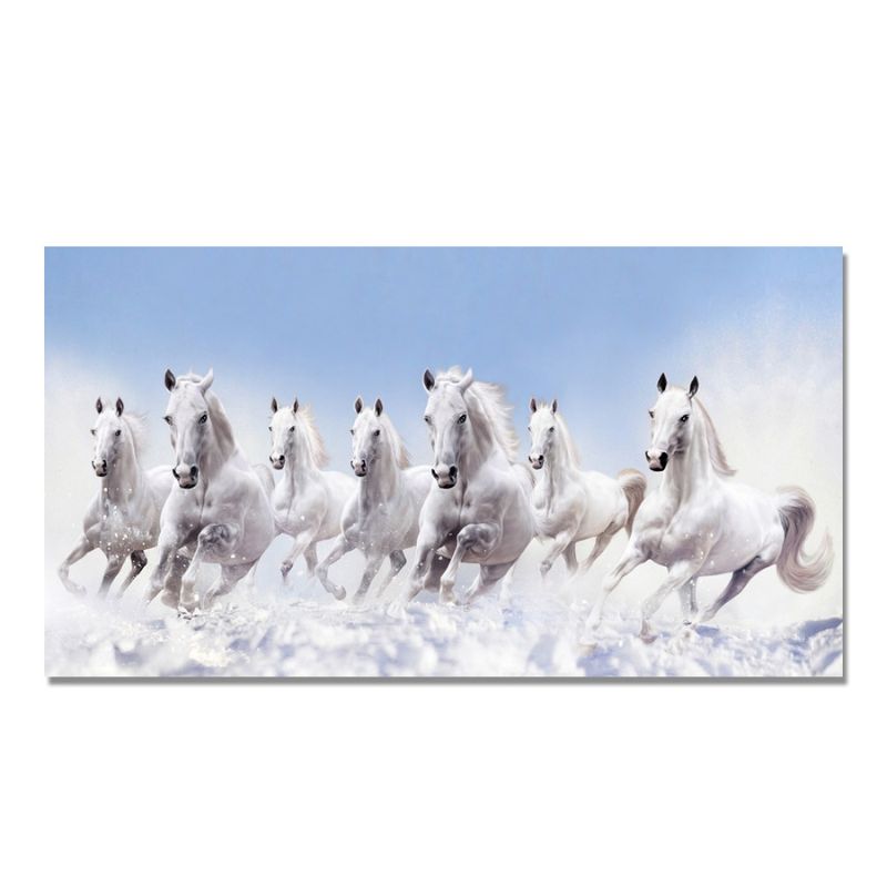 tableau chevaux de camargue cadre
