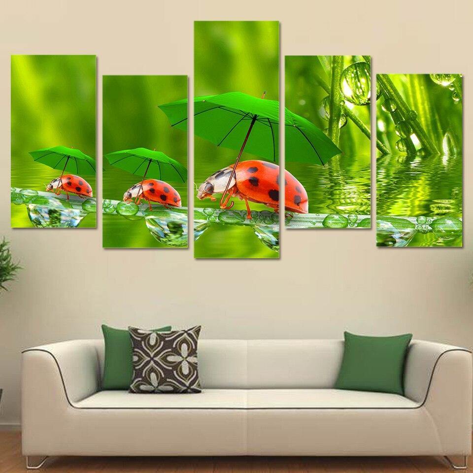COCCINELLES - Tableau mural sur toile imprimée - Art-Cadre.fr