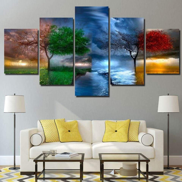 DE L'AUBE AU CRÉPUSCULE - Tableau mural sur toile imprimée - Art-Cadre.fr
