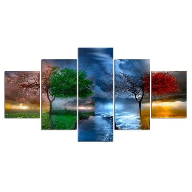 DE L'AUBE AU CRÉPUSCULE - Tableau mural sur toile imprimée - Art-Cadre.fr