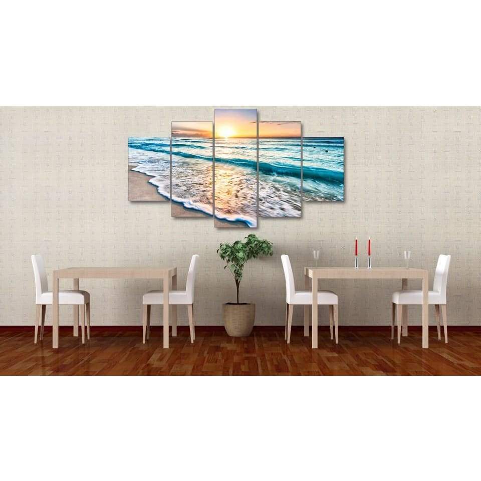 DOUCES VAGUES - Tableau mural sur toile imprimée - Art-Cadre.fr