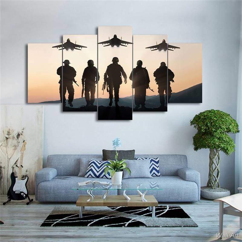 ESCADRON - Tableau mural sur toile imprimée - Art-Cadre.fr