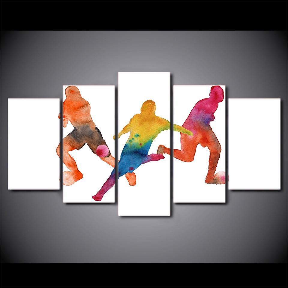 FOOTBALL, AQUARELLE - Tableau mural sur toile imprimée - Art-Cadre.fr