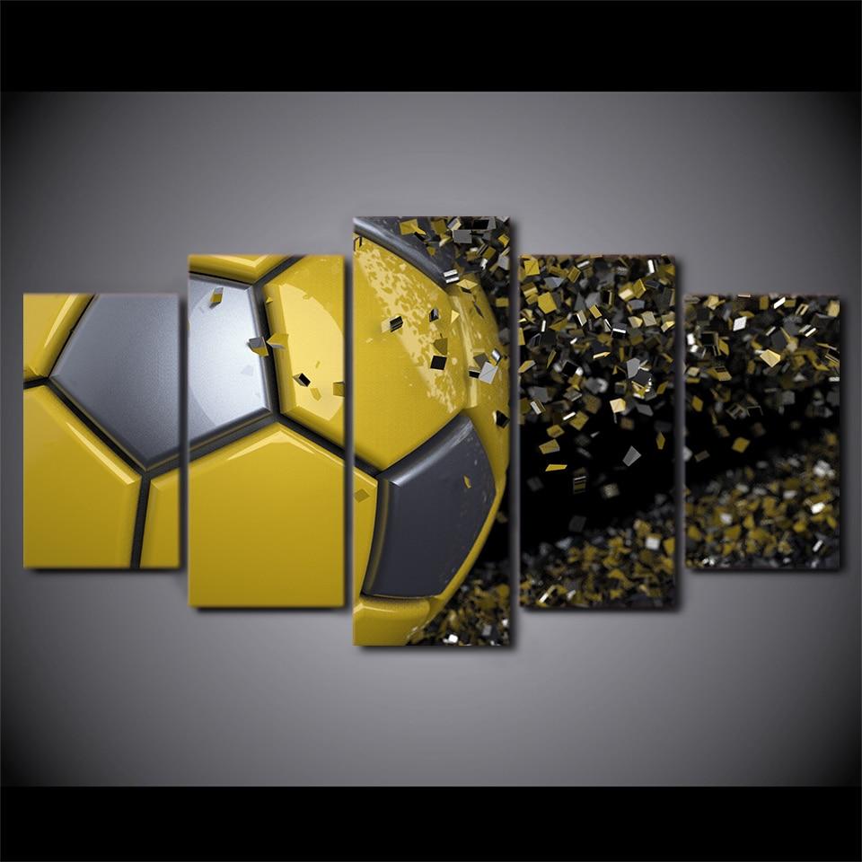 FOOTBALL, EXPLOSION - Tableau mural sur toile imprimée - Art-Cadre.fr