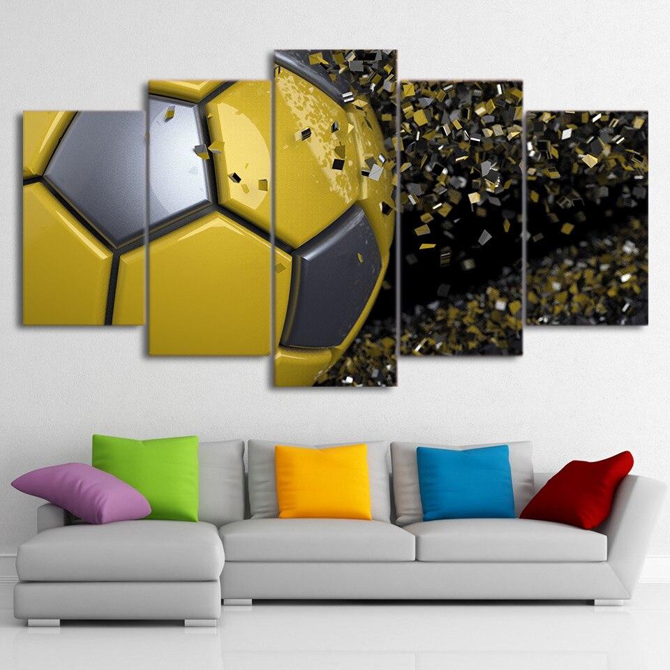 FOOTBALL, EXPLOSION - Tableau mural sur toile imprimée - Art-Cadre.fr