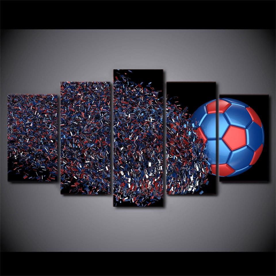 FOOTBALL, FRAGMENTATION - Tableau mural sur toile imprimée - Art-Cadre.fr