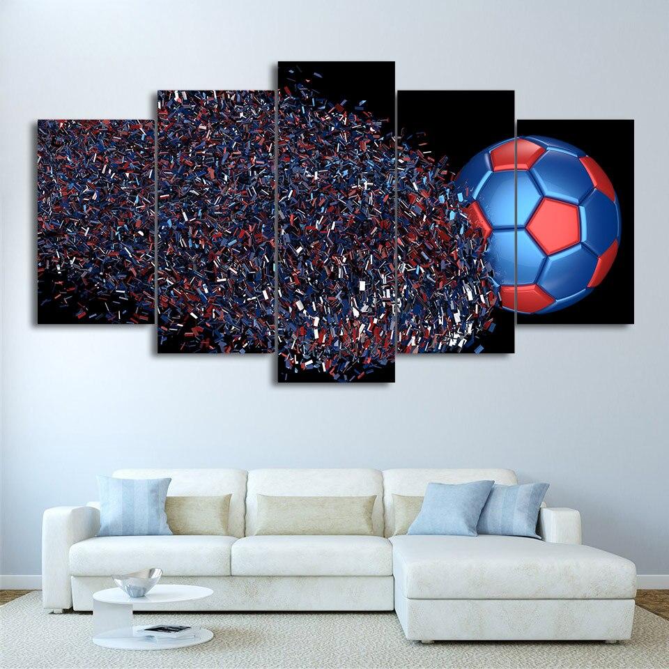 FOOTBALL, FRAGMENTATION - Tableau mural sur toile imprimée - Art-Cadre.fr