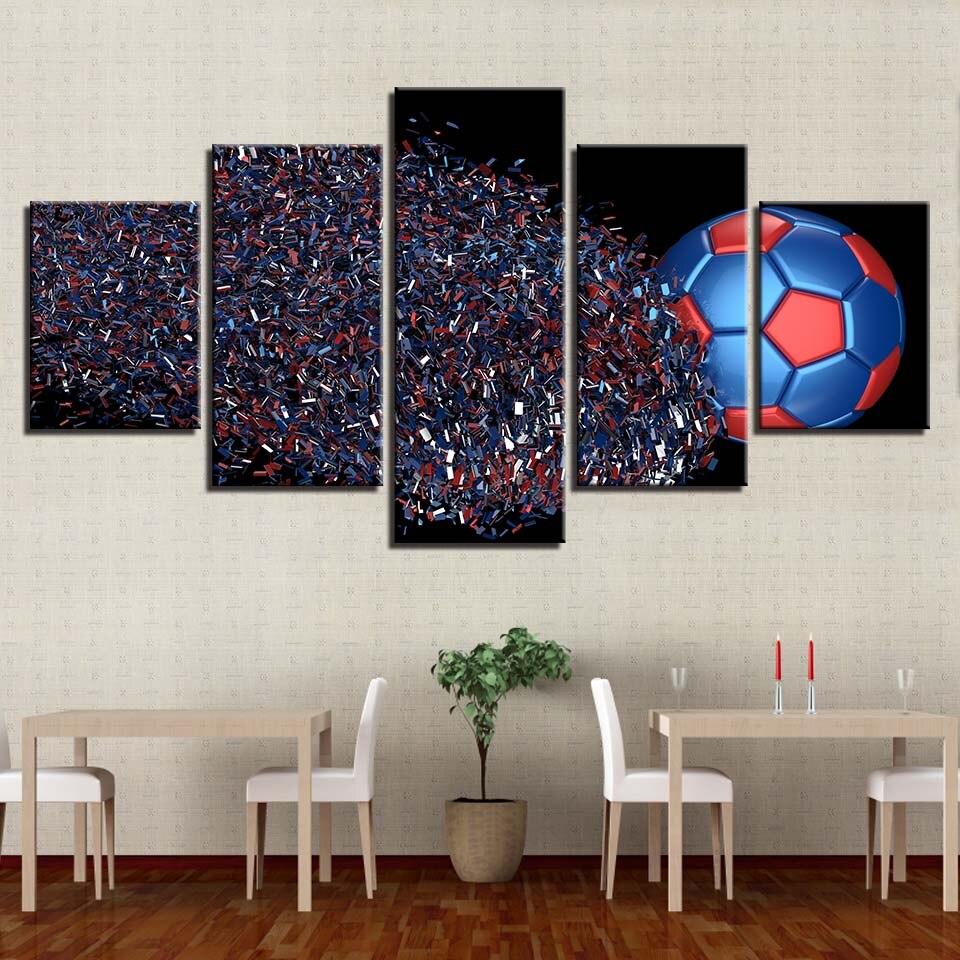 FOOTBALL, FRAGMENTATION - Tableau mural sur toile imprimée - Art-Cadre.fr