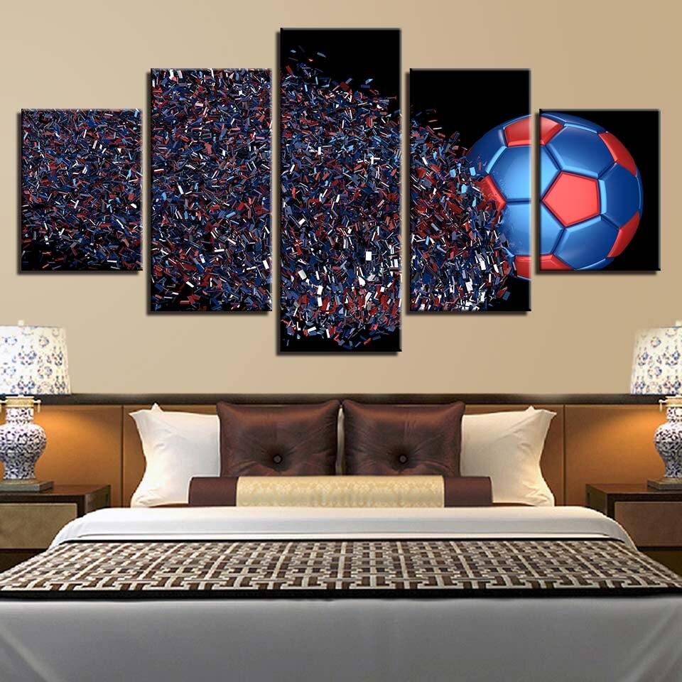 FOOTBALL, FRAGMENTATION - Tableau mural sur toile imprimée - Art-Cadre.fr