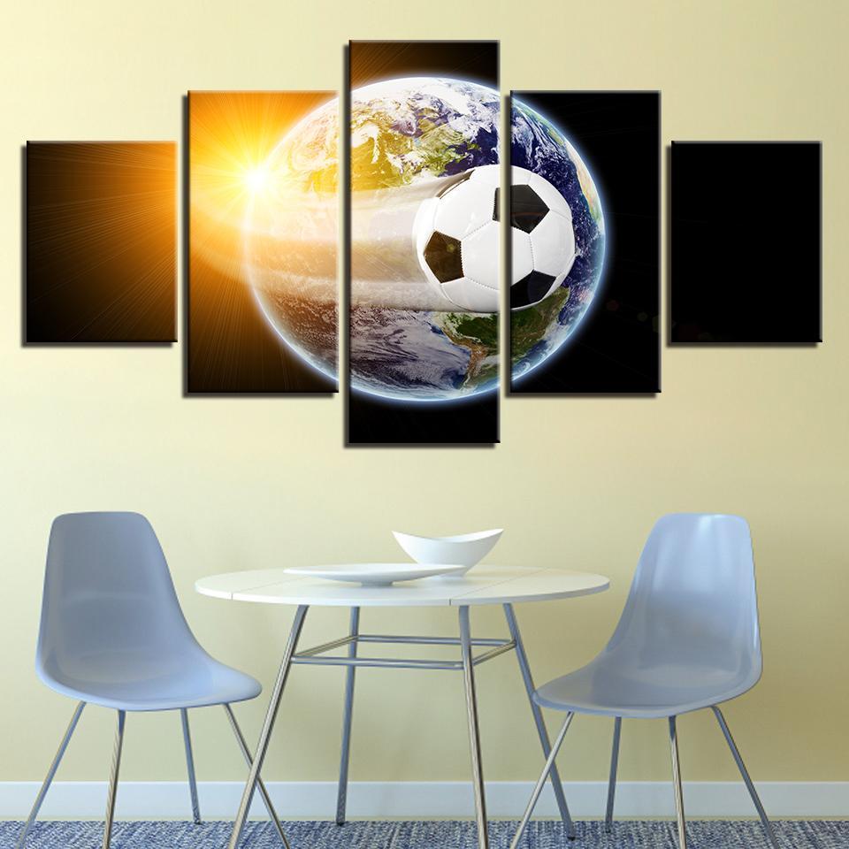 FOOTBALL MONDIAL - Tableau mural sur toile imprimée - Art-Cadre.fr