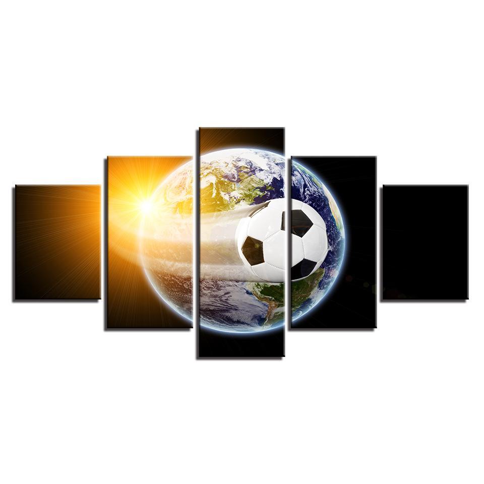 FOOTBALL MONDIAL - Tableau mural sur toile imprimée - Art-Cadre.fr