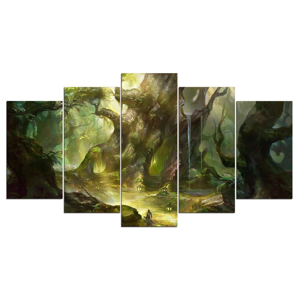 FORÊT ENCHANTÉE - Tableau mural sur toile imprimée - Art-Cadre.fr