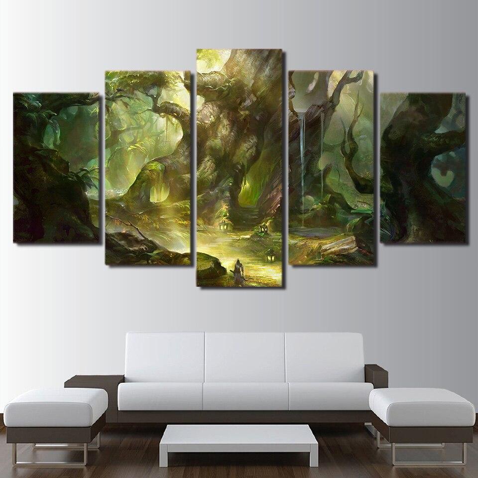 FORÊT ENCHANTÉE - Tableau mural sur toile imprimée - Art-Cadre.fr