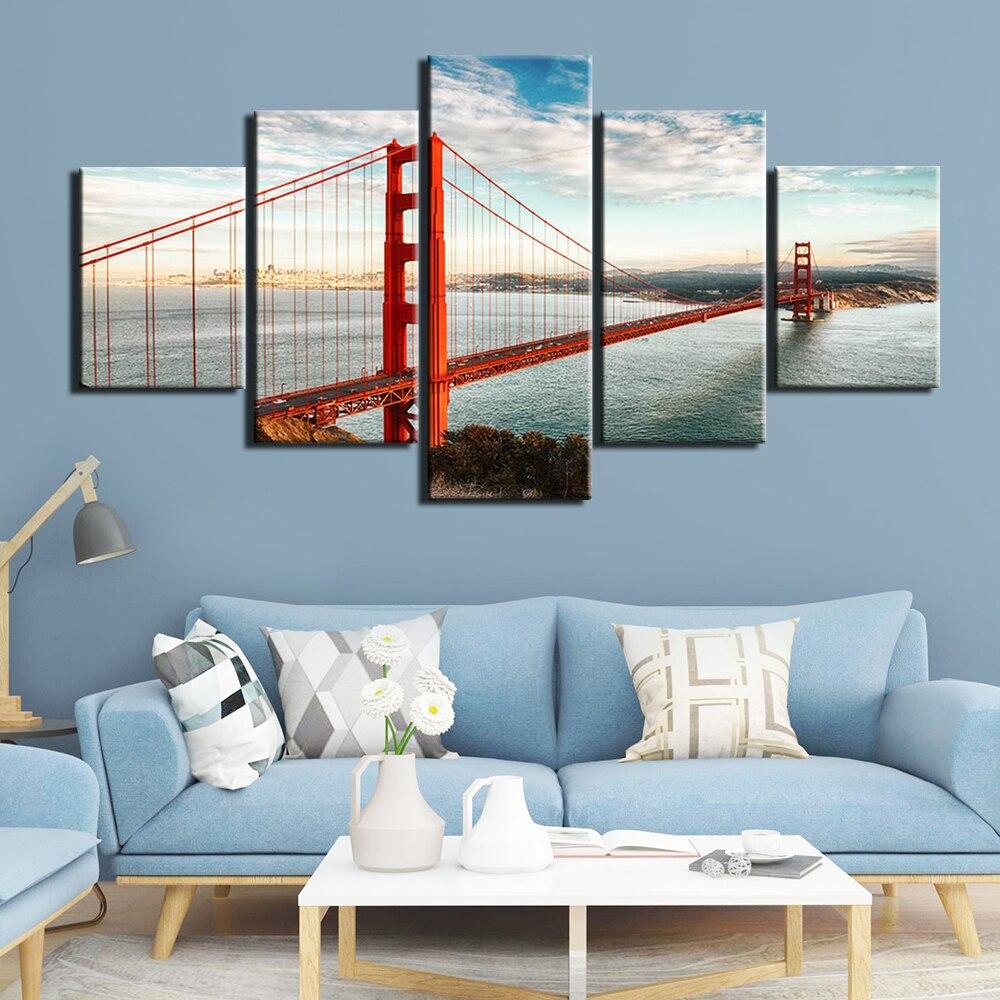 GOLDEN GATE, CALIFORNIE - Tableau mural sur toile imprimée - Art-Cadre.fr
