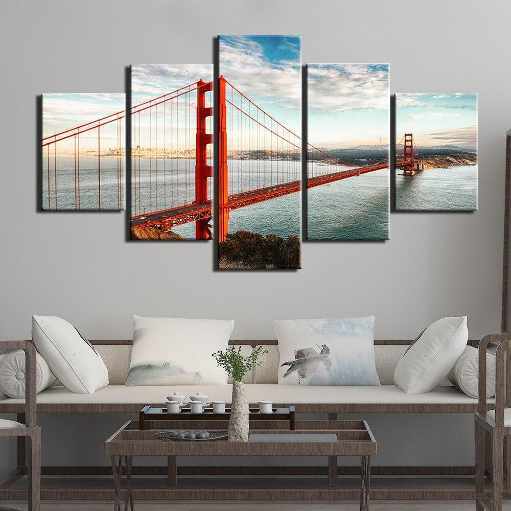 GOLDEN GATE, CALIFORNIE - Tableau mural sur toile imprimée - Art-Cadre.fr