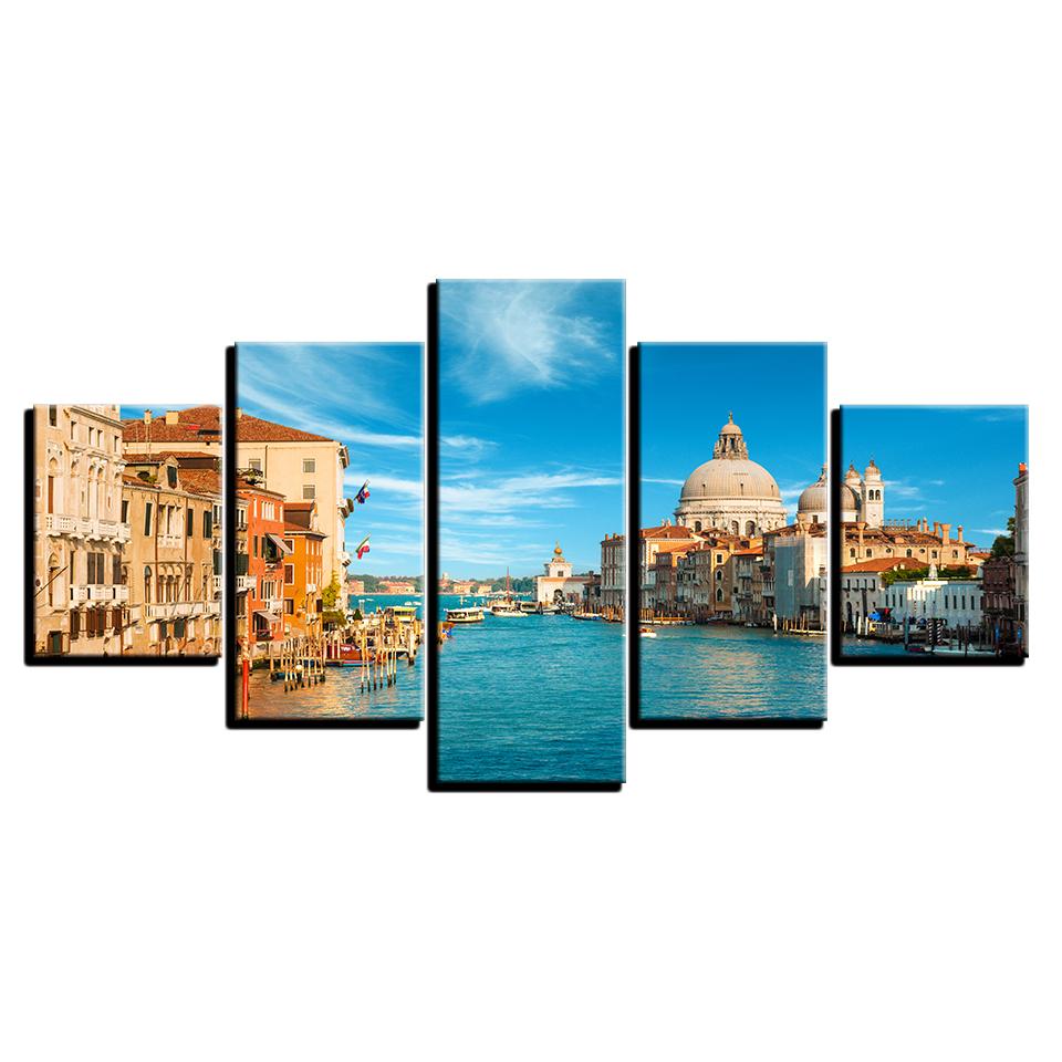 GRAND CANAL, VENISE - Tableau mural sur toile imprimée - Art-Cadre.fr