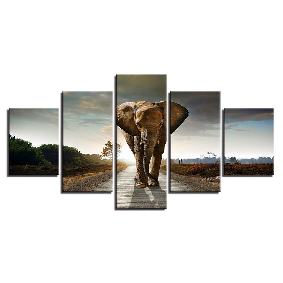 GRAND ÉLÉPHANT - Tableau mural sur toile imprimée - Art-Cadre.fr