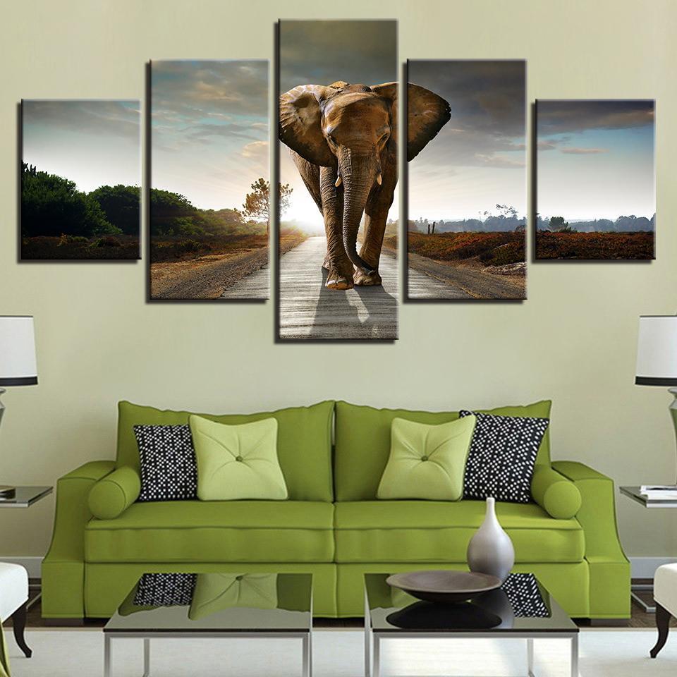 GRAND ÉLÉPHANT - Tableau mural sur toile imprimée - Art-Cadre.fr