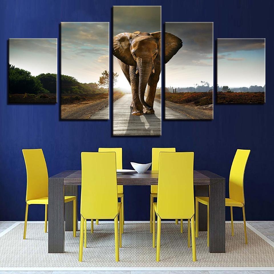 GRAND ÉLÉPHANT - Tableau mural sur toile imprimée - Art-Cadre.fr