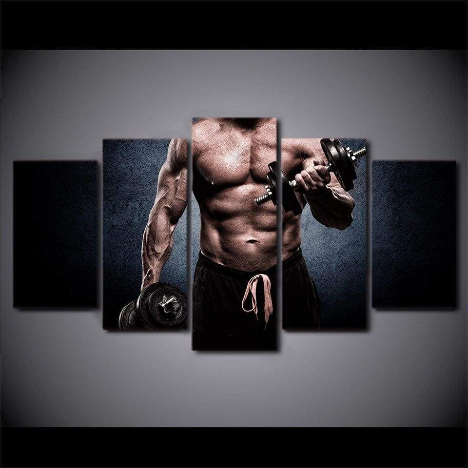 Tableau HOMME cadre MUSCLÉ - Tableau mural sur toile imprimée - Art-Cadre.fr