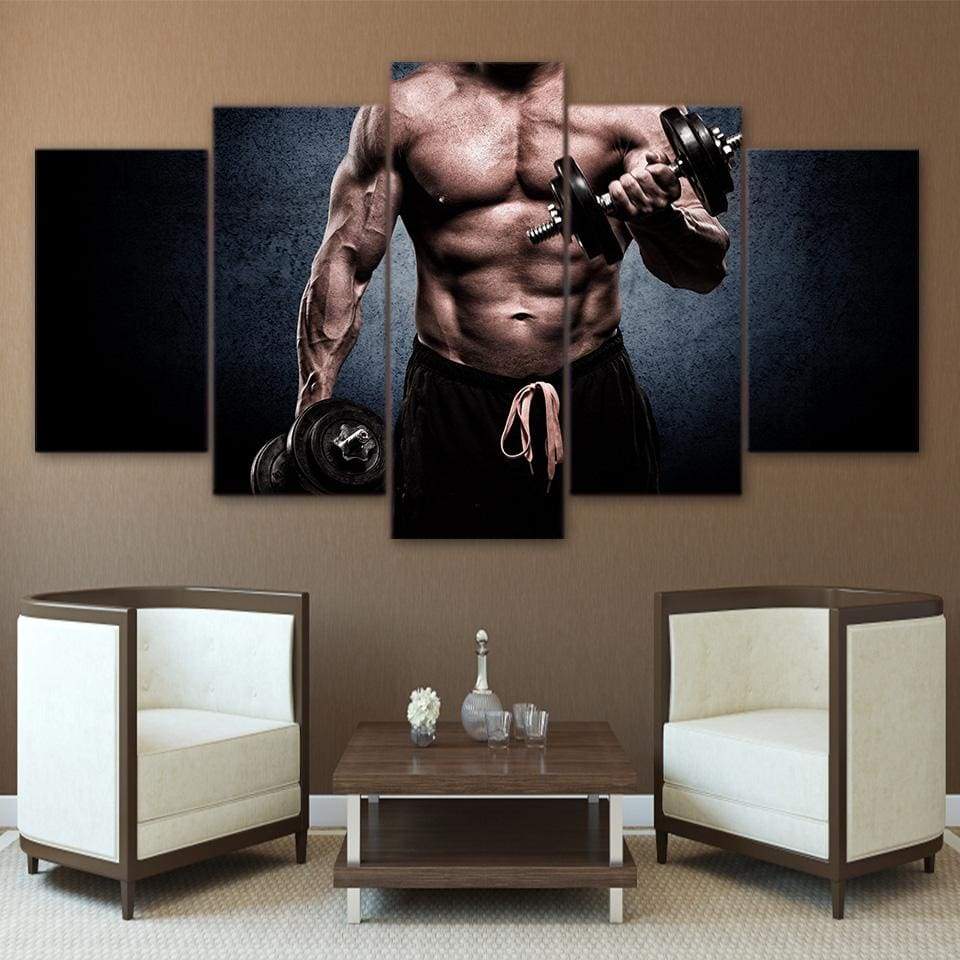 Tableau HOMME MUSCLÉ - Tableau mural sur toile imprimée - Art-Cadre.fr