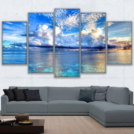 HORIZON CLAIR - Tableau mural sur toile imprimée - Art-Cadre.fr