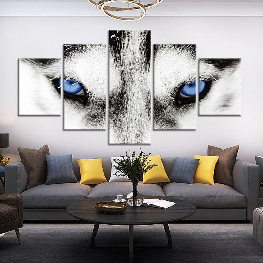 HUSKY SIBÉRIEN - Tableau mural sur toile imprimée - Art-Cadre.fr