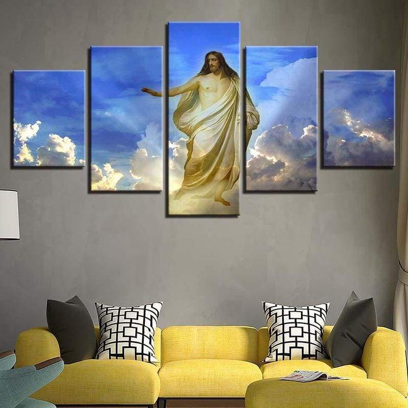 JÉSUS-CHRIST AUX CIEUX - Tableau mural sur toile imprimée - Art-Cadre.fr