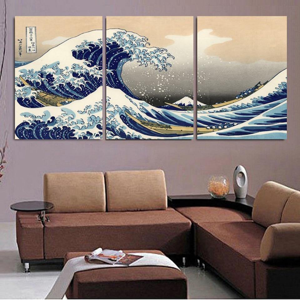 LA GRANDE VAGUE DE KANAGAWA - Tableau mural sur toile imprimée - Art-Cadre.fr