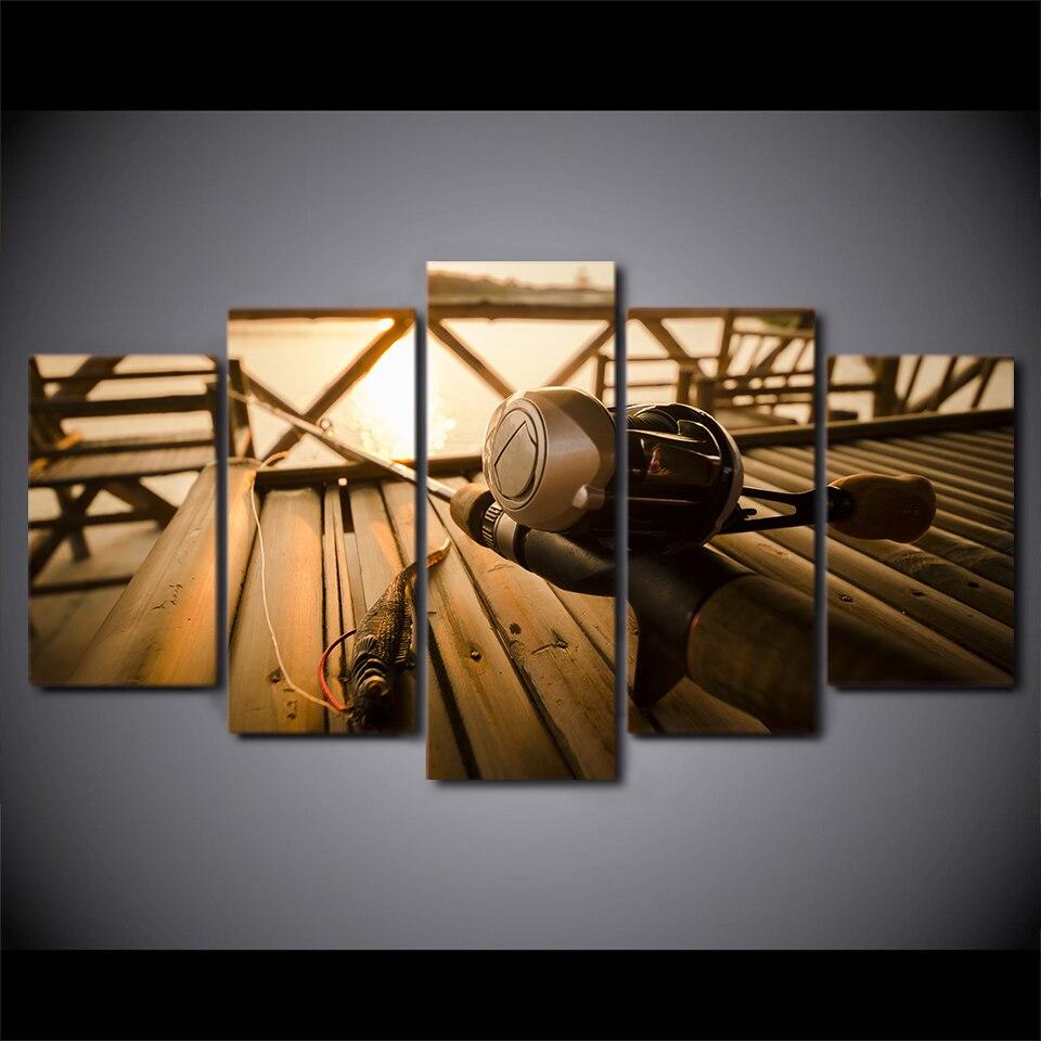 LA PÊCHE - Tableau mural sur toile imprimée - Art-Cadre.fr